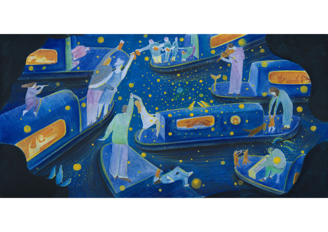 Romantic Canal Night