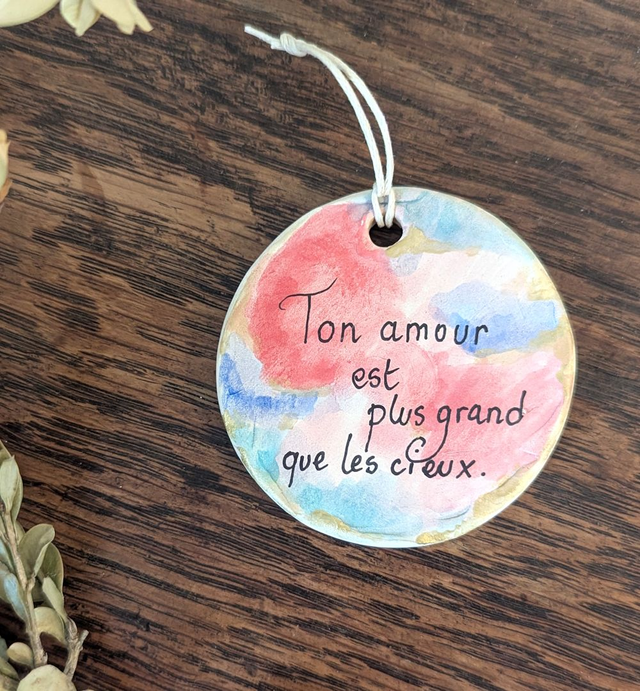 Pensée à accrocher : Ton amour est plus grand que les cieux.