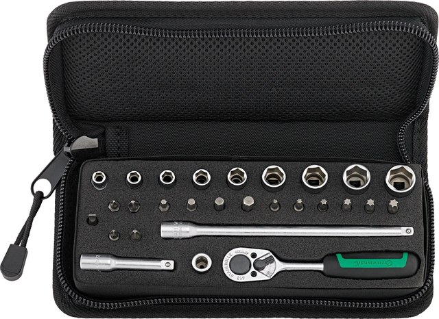 Steckschlüssel-Garnitur  40/24/4 SCI   1/4 zoll  28 tlg 