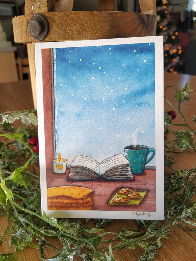 Carte "Fenêtre livre", 10 x 15 cm