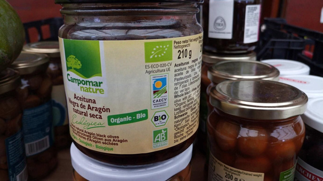 Aceituna Negra De Aragón Natural Seca