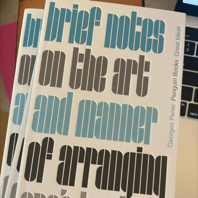 Brief Notes On The Art And Manner Of Arranging One’S Books Perec