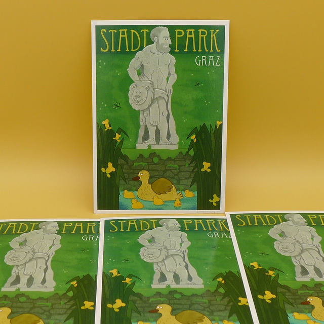 Postcard - Stadtpark - A6    