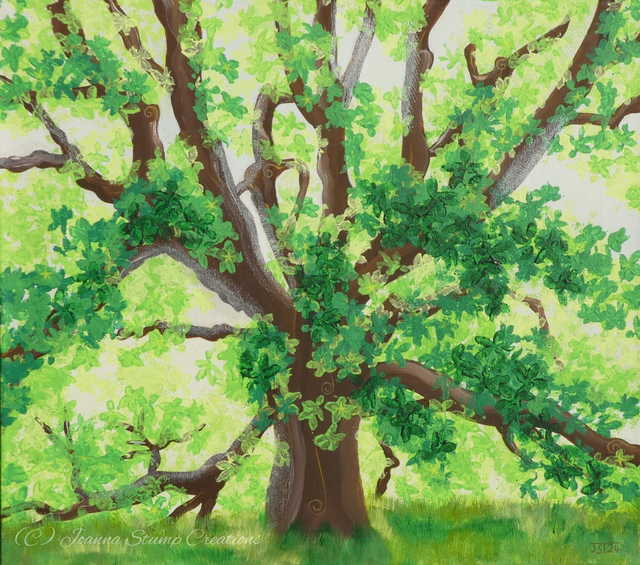Lovely Original Fine Art Painting from my "Woodland" collection "The Old"  