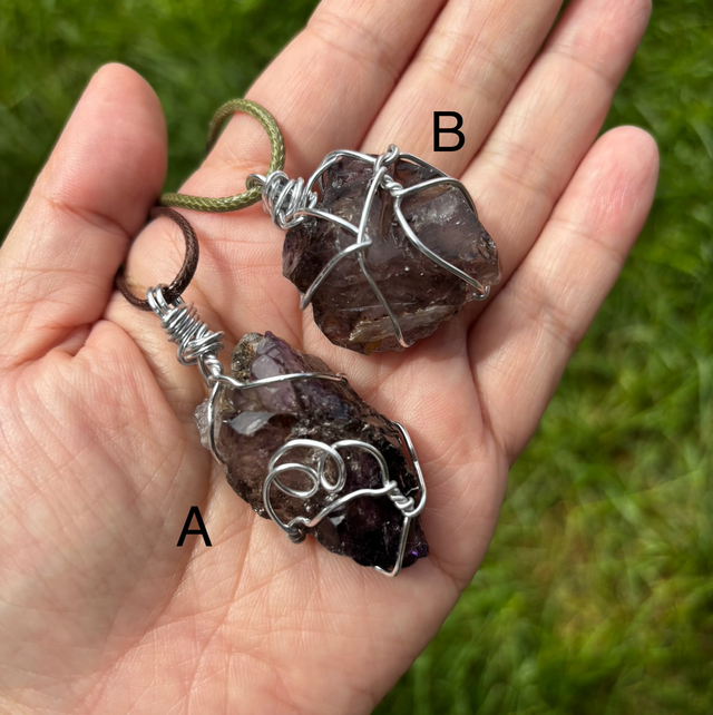 Handmade Series:Super Seven Necklace (cord)