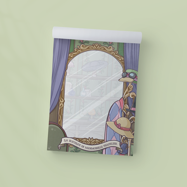 Bloc-notes A6 LA BOUTIQUE DE MADEMOISELLE CHAPELIER