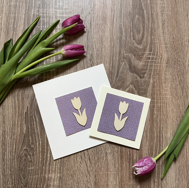 Tulip Springtime Card