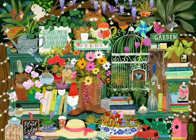 Puzzle 1500 Pièces - La bibliothèque du jardinier