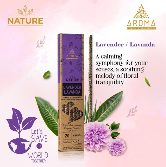 Aroma - Incienso Orgánico Nature Lavanda *040