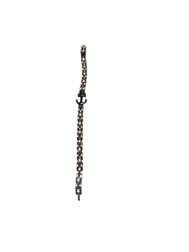 Bracciale uomo acciaio ancora