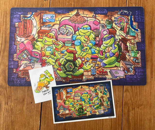 Turtle Game Night Playmat