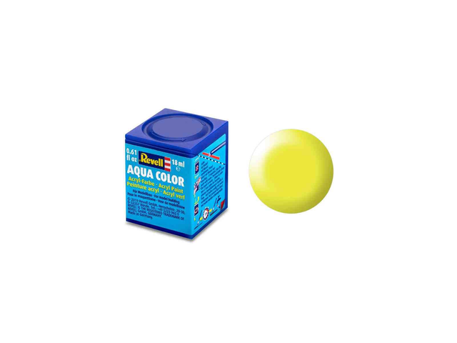peinture JAUNE FLUO SATINÉ aqua color Revell 36312