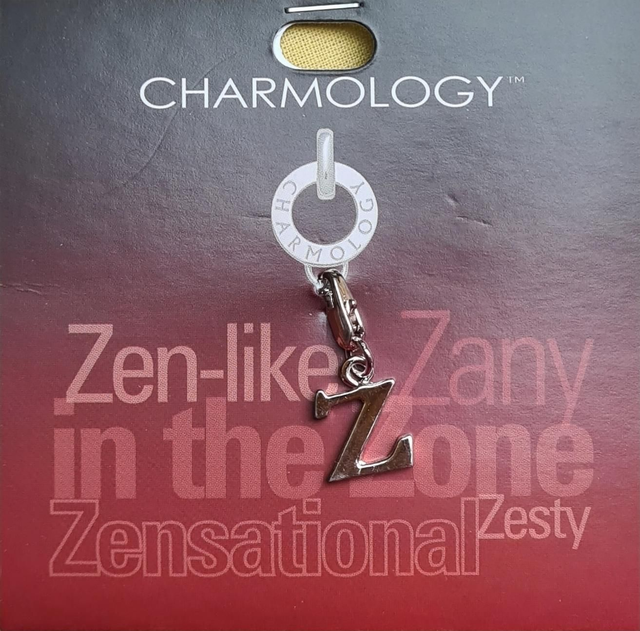 Charmology charm Z silver lobster claw clasp