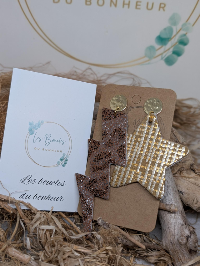 Boucles d&#039;oreilles Asymétrique zk103