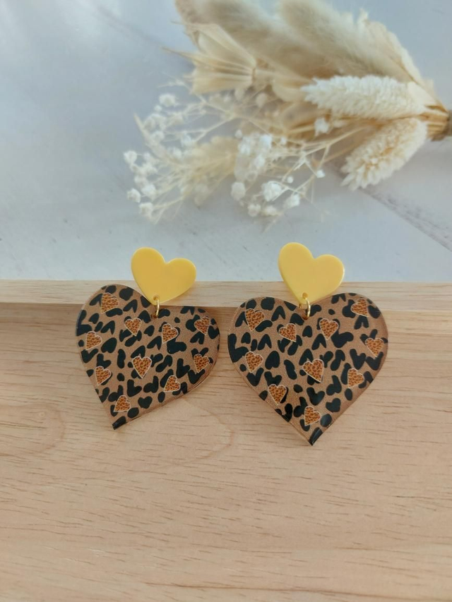Boucles d&#039;oreilles Ilona jaune