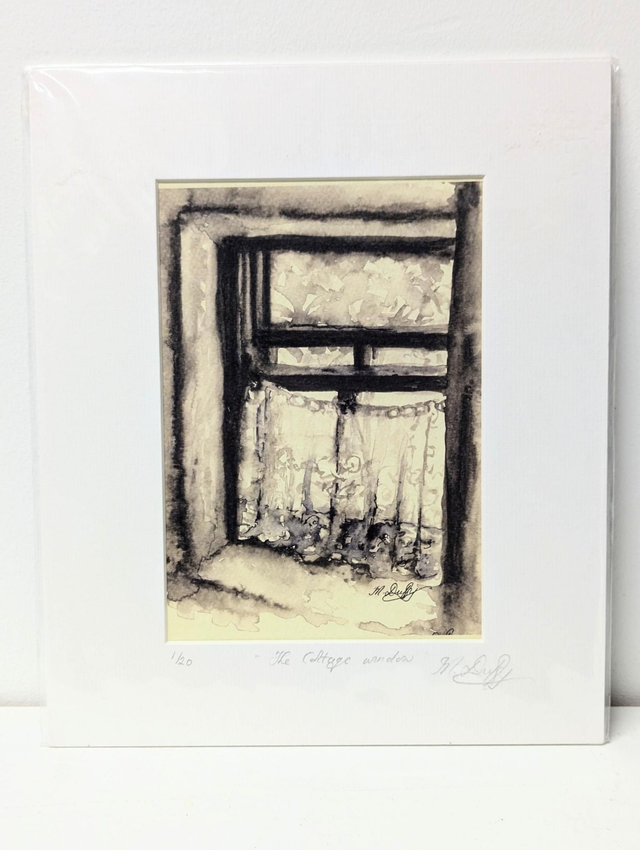 Limited Edition Print by Mairead Duffy - &#039;The cottage window&#039;