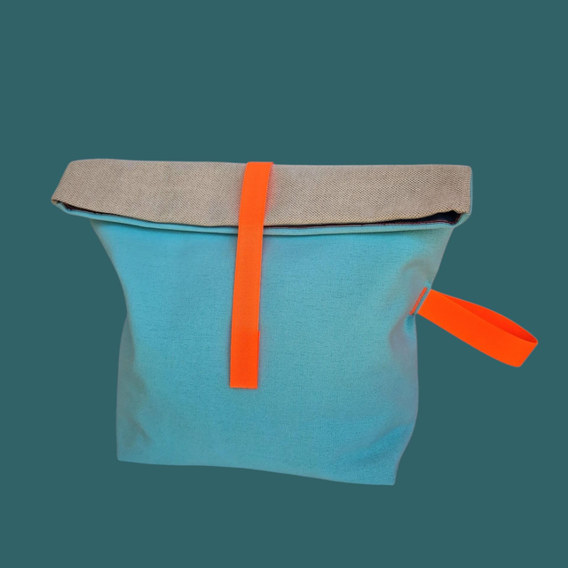 Family Wet Bag Beige Turquoise