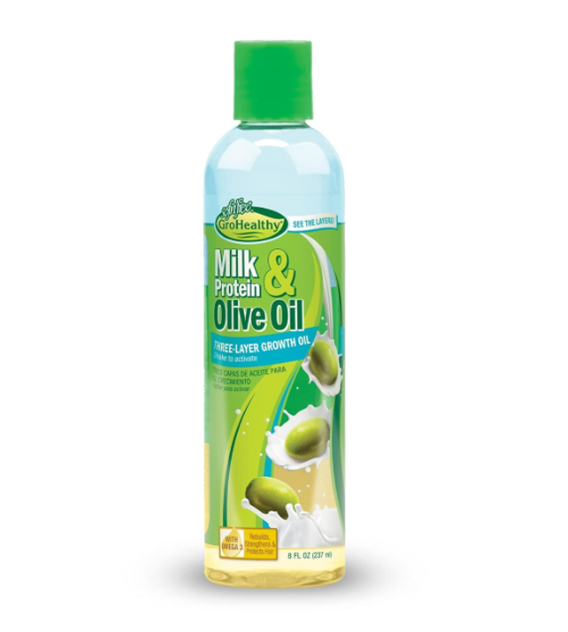 Sof N&#039; Free Milk &amp; Olive Three - Layer Gowth Oil 8oz