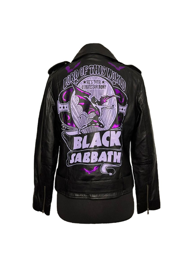Black Sabbath Leather Jacket - Women&#039;s