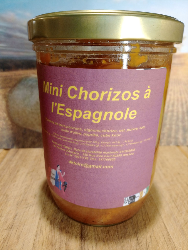 Mini Chorizos à l'Espagnole et ses Pommes de terre.