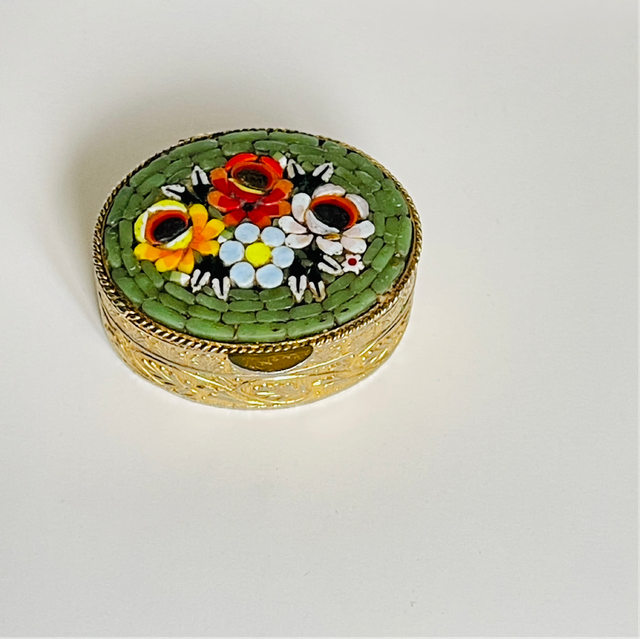 Pillendose Millefiori micro Glas Mosaik