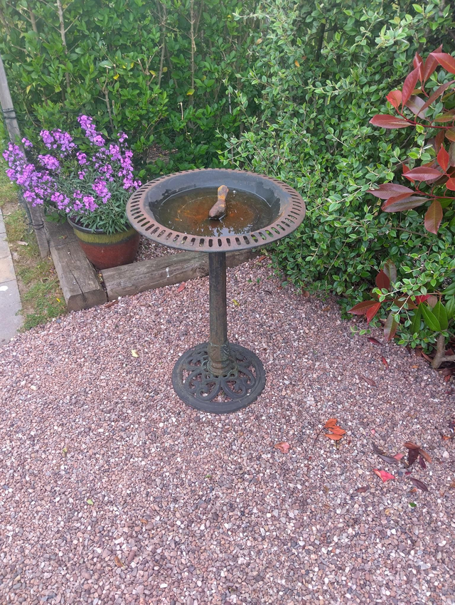 Cast iron Birdbath