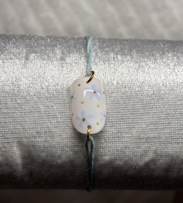 Bracelet fleurs Bleu