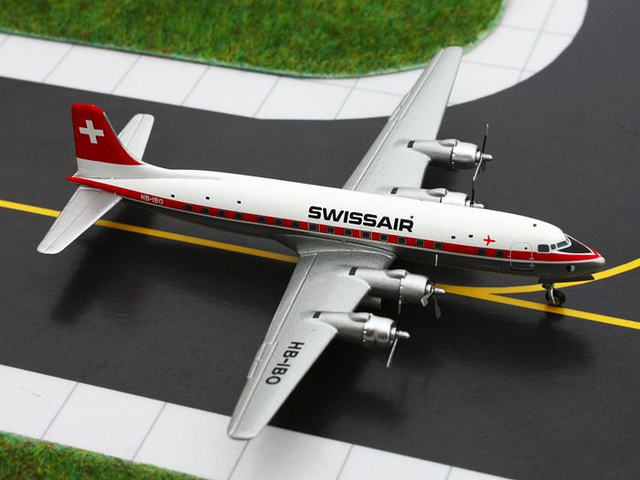 Swissair DC-6 (HB-IBO), 1:400, selten!
