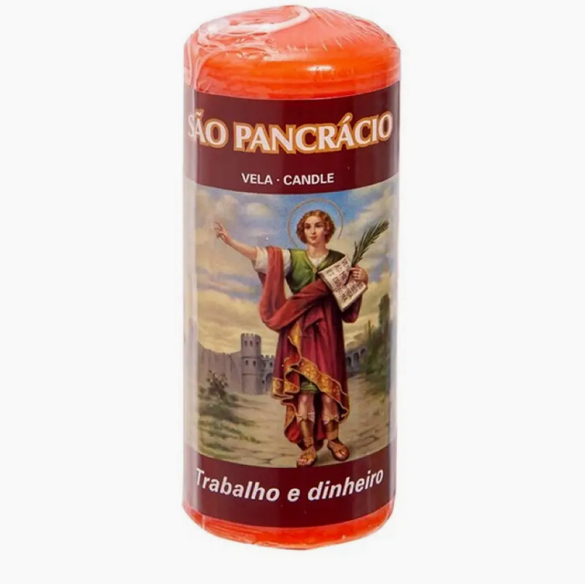 Bougie de prière Saint Pancrace (Travail &amp; Argent)