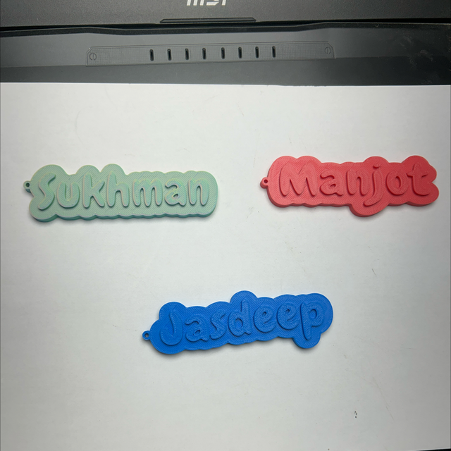 Custom Name Keychains