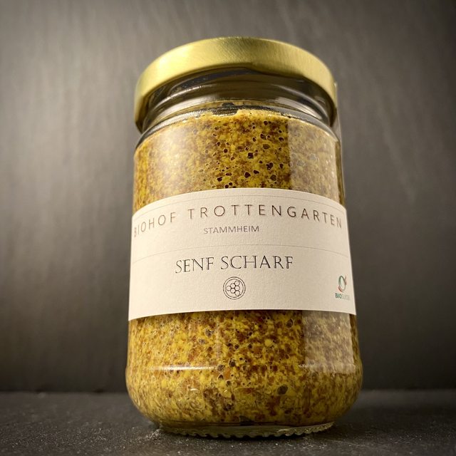 Demeter Senf scharf, 130g - Biohof Trottengarten