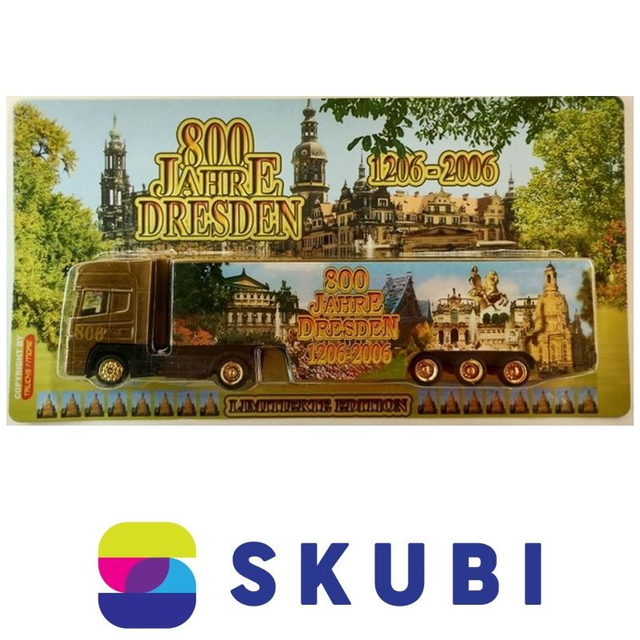 Reklamní kamion s návěsem Scania - 800 Jahre Dresden 1206-2006 - model 1:87 H0