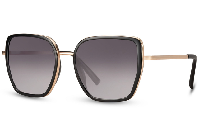 NINA Lunettes de Soleil Or Noir/Noir