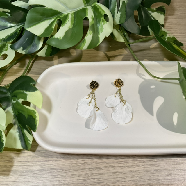 Blume: Ohrstecker mit Anhänger #0561