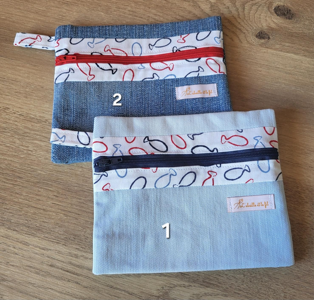 Pochette à soufflet- poissons 