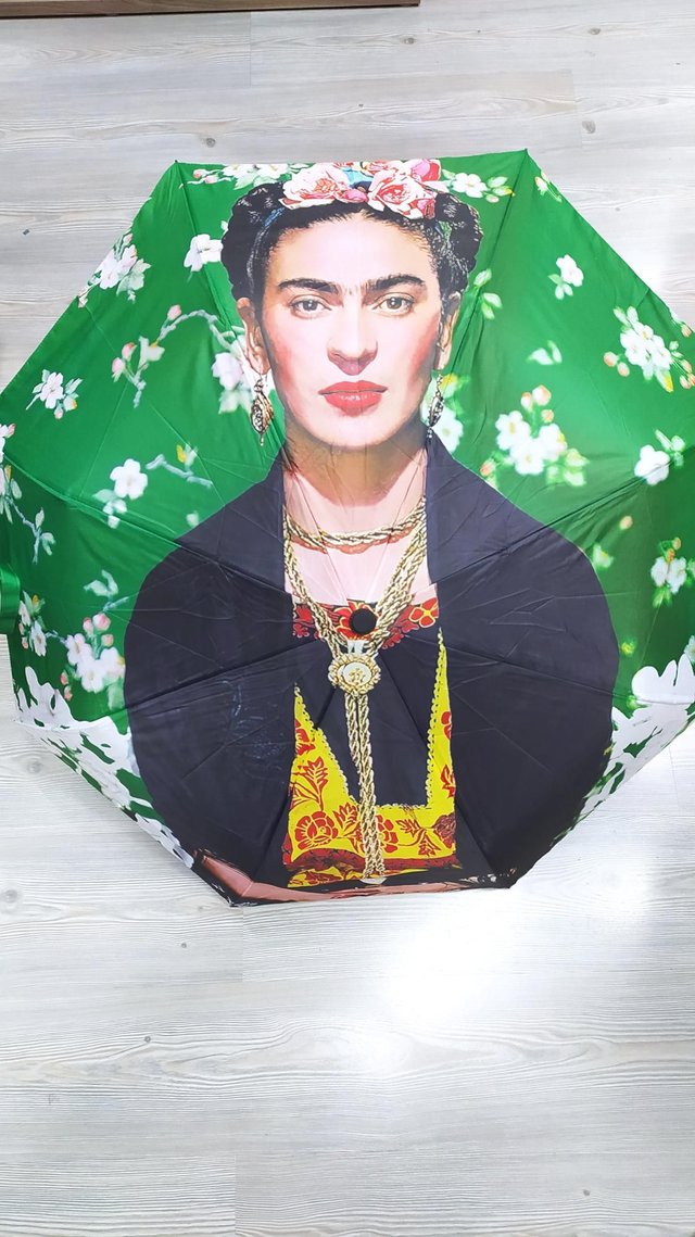 Ombrello Frida Kahlo verde