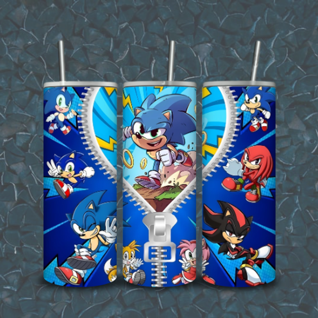 Tumbler Fermeture Sonic et ses Amis