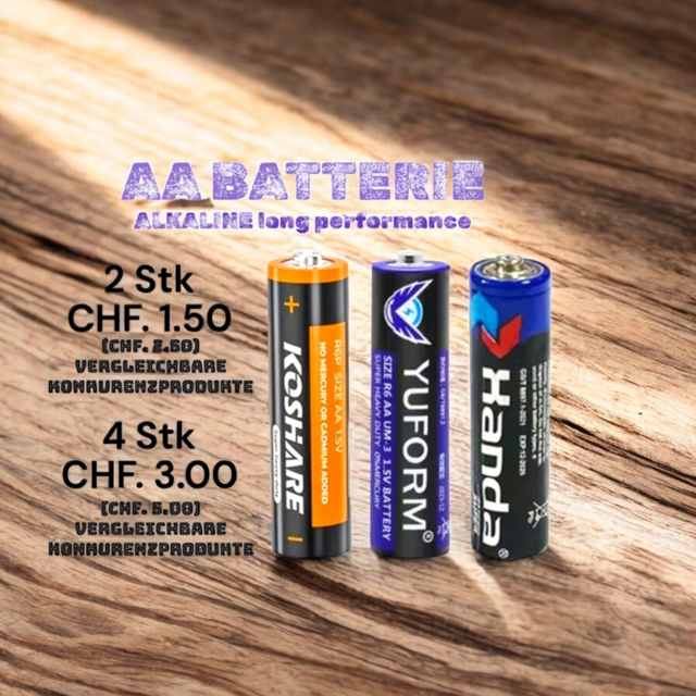 Batterie Alkaline AA 4 Stk.