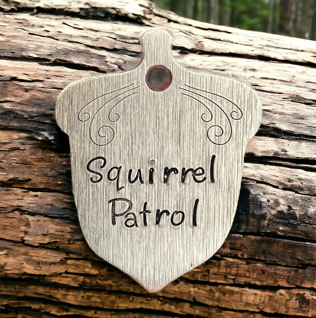 Acorn Shaped Brass Pet ID tag