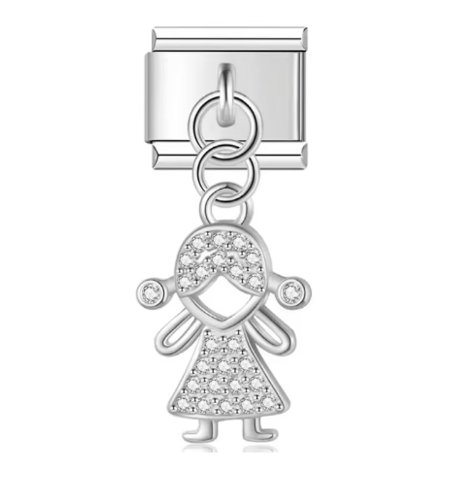 Charm Niña con Cachitos 