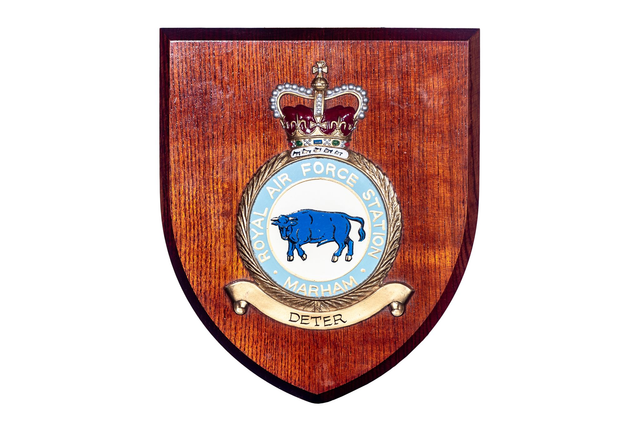RAF Marham Station Plaque Hand Made