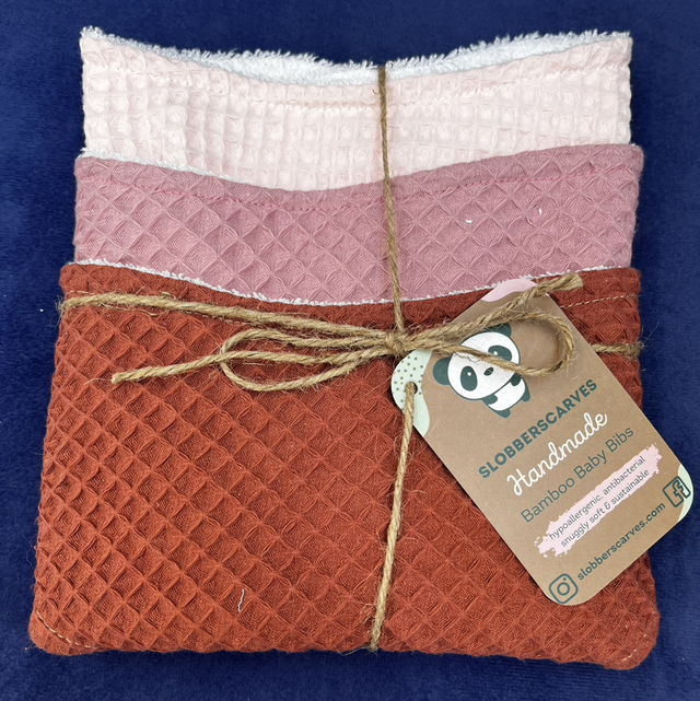 Three Pack Classic Style Bamboo Bibs 