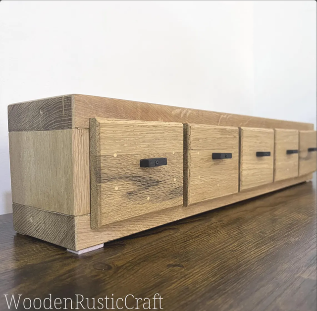 Handmade Reclaimed Oak 5-Drawer Chest