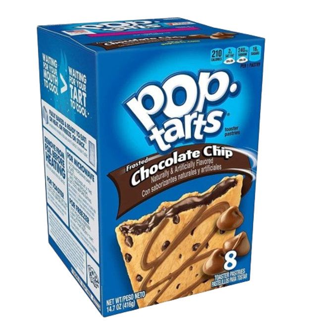 Kellogg's Pop Tarts Frosted Chocolate Chip (la boite)