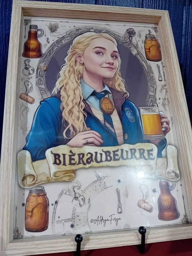 Cadre &quot;Bière au beurre&quot; Luna