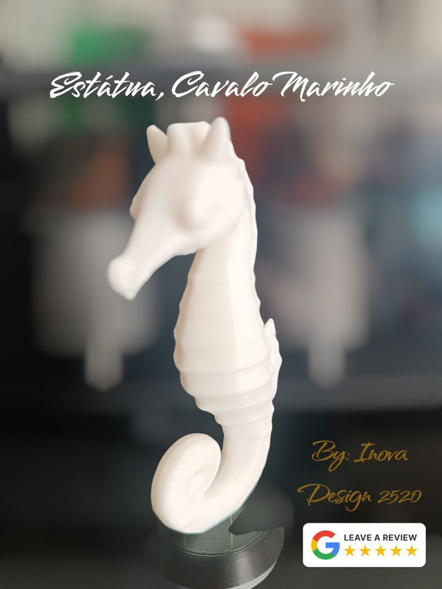 Estatueta Decorativa em Forma de Cavalo-Marinho