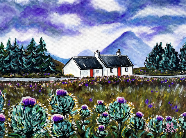 X4 Prints - Glencoe Cottage, Scotland 8"x10" (£7.50 per unit)