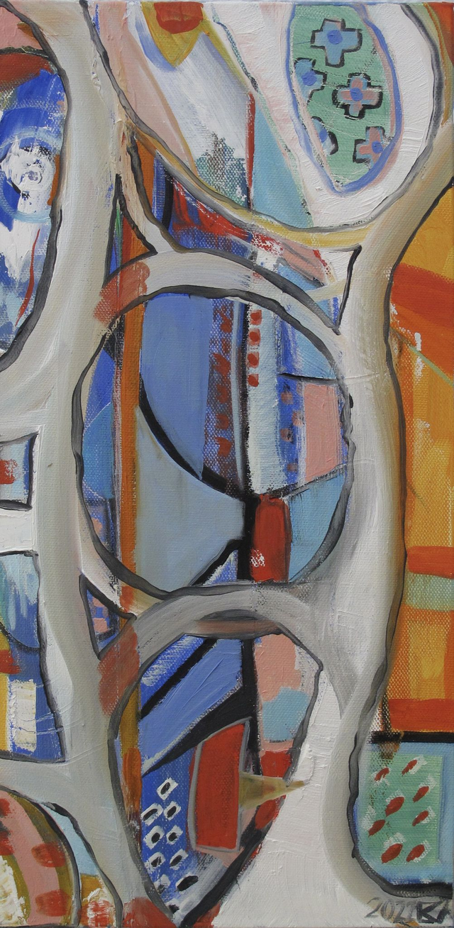 ART ABSTRACT OIL ON CANVAS - IS-LAND 09