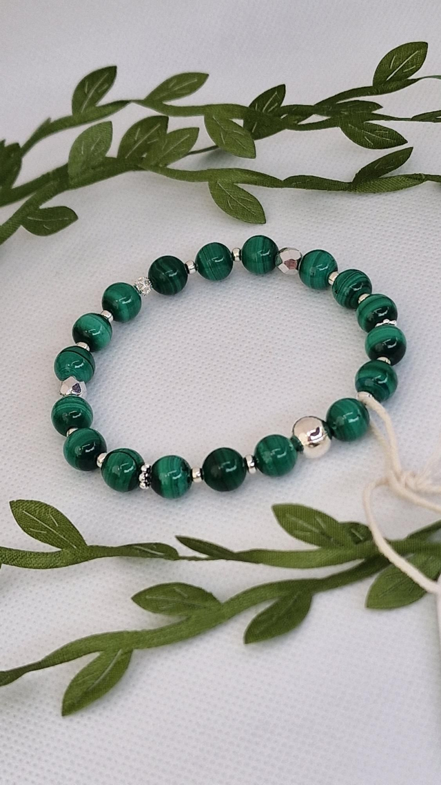 Bracelet Malachite en 0,8 cm