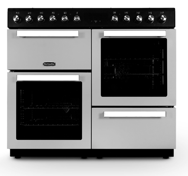 Montpellier MDFRC100X Dual Fuel Range Cooker in Inox